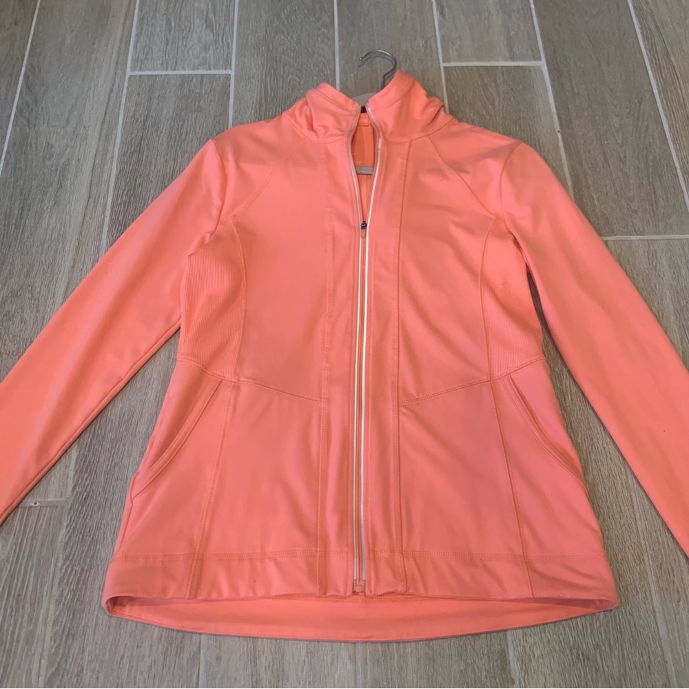 Talbots Women’s Neon Orange Full Zip Jacket